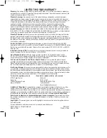 Preview for 12 page of Andrew Collinge AC 1 CI Instructions And Warranty