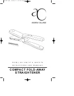 Andrew Collinge AC8TST Instructions And Warranty preview