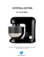 Andrew James 5.2 L Food Mixer User Manual предпросмотр