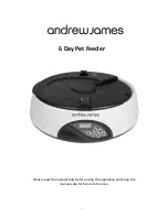 Andrew James 6 Day Pet Feeder User Manual preview