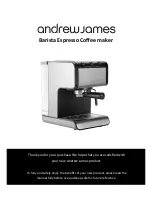 Предварительный просмотр 1 страницы Andrew James Barista Espresso Manual