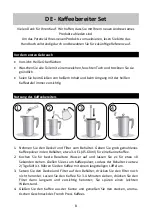 Предварительный просмотр 8 страницы Andrew James Cafetiere Set Manual