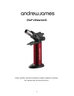 Предварительный просмотр 1 страницы Andrew James Chef's Blowtorch Manual