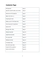 Preview for 2 page of Andrew James Digital Food Dehydrator User Manual