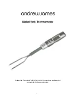 Andrew James digital fork thermometer User Manual preview