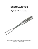 Andrew James digital fork thermometer User Manual предпросмотр