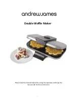 Preview for 1 page of Andrew James Double Waffle Maker Instruction Manual