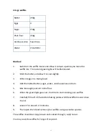 Preview for 9 page of Andrew James Double Waffle Maker Instruction Manual