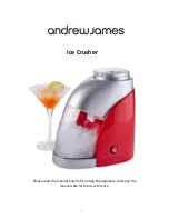 Andrew James Ice Crusher Safety Manual предпросмотр