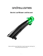 Предварительный просмотр 1 страницы Andrew James Leaf Blower And Vacuum User Manual