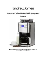 Предварительный просмотр 1 страницы Andrew James Premium Coffee Maker With Integrated Grinder User Manual