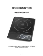 Andrew James Single Induction Hob User Manual предпросмотр