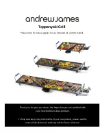 Andrew James Teppanyaki Grill Standard Manual preview