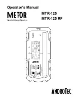 Предварительный просмотр 1 страницы AndroTec Metor MTR-125 Operator'S Manual