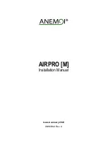 ANEMOI AIRPRO 250 M Installation Manual предпросмотр