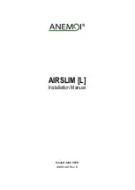 Предварительный просмотр 1 страницы ANEMOI AIRSLIM 400L Installation Manual