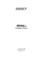 ANEMOI AIRWALL Installation Manual предпросмотр