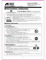 Предварительный просмотр 12 страницы Anest Iwata CM-B2 Manual