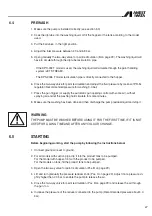 Предварительный просмотр 27 страницы Anest Iwata DPS 90 F Series Instruction, Use And Maintenance Manual