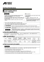Preview for 5 page of Anest Iwata FCV-3 Instruction Manual