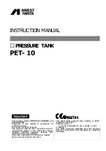 Anest Iwata PET-10 Instruction Manual preview