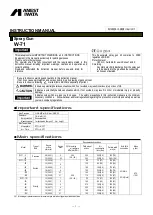 Предварительный просмотр 5 страницы Anest Iwata W-71 Instruction Manual