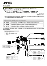 Предварительный просмотр 5 страницы Anest Iwata Wider 1L Series Instruction Manual