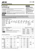 Предварительный просмотр 1 страницы Anest Iwata WIDER2 Series Instruction Manual