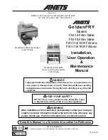 Preview for 1 page of Anets GoldenFRY Filt II-14 Installation, User Operation & Maintenance Manual