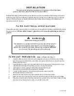 Preview for 3 page of Anets GoldenFRY Filt II-14 Installation, User Operation & Maintenance Manual