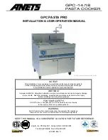 Preview for 1 page of Anets PASTA PRO GPC-14 Installation & User Operation Manual