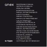 AneX e/type Maintenance Manual preview