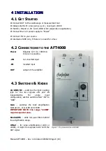 Preview for 8 page of Anfatec AFT400B Manual