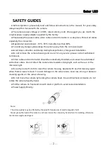 Preview for 3 page of Angekis Saber U20 User Manual