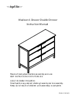 Angel Line Madison 6 Drawer Double Dresser Instruction Manual preview