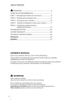 Preview for 2 page of Angelcare AC1120 Owner'S Manual