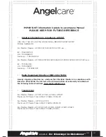 Preview for 61 page of Angelcare AC423-D Instruction Manual