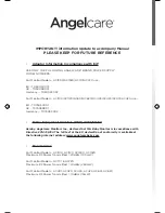 Preview for 16 page of Angelcare AC620 Owner'S Manual