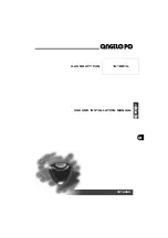 Preview for 1 page of Angelo Po 1G1BR1G Use And Installation  Manual