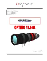 Angenieux OPTIMO 19.5-94 User Manual предпросмотр