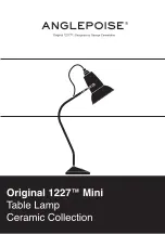 Предварительный просмотр 1 страницы Anglepoise Ceramic Original 1227 Mini Quick Start Manual