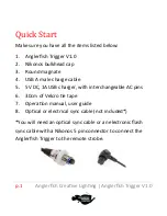 Preview for 5 page of Anglerfish Creative Lighting TRIGGER V1.0 User Manual