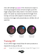 Preview for 10 page of Anglerfish Creative Lighting TRIGGER V1.0 User Manual