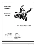 Angri-Fab LST 42 Owner'S Manual preview