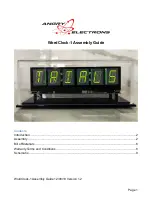 Предварительный просмотр 1 страницы Angry Electrons WordClock-1 Assembly Manual