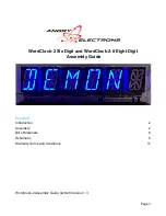 Предварительный просмотр 1 страницы Angry Electrons WordClock-2 Assembly Manual