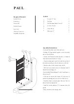 Предварительный просмотр 6 страницы Anima Paul PA1200600NRZ User Manual And Maintenance Rules