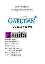 Preview for 23 page of Anita Garudan GC-3317 Series User'S Manual And Spare Parts Book