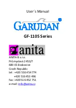 Anita Garudan GF-1105 Series User Manual предпросмотр