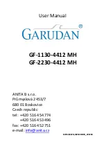 Preview for 1 page of Anita GARUDAN GF-1130-4412 MH User Manual